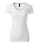 t-shirt damski action, nadruk bezpośredni – biały (00)